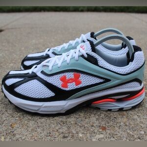 Under Armour Apparition 'White Enamel Blue Beta' Unisex Sneaker Sz 9M (10.5W)